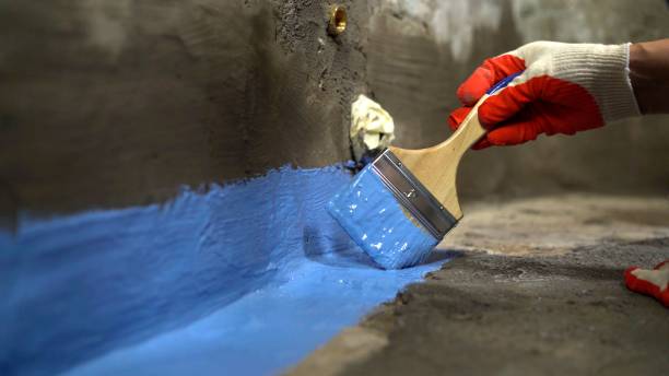 Commercial Basement Waterproofing project at a Mellott, IN business property by SJ Waterproofing Pros